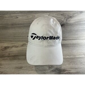 Taylormade Hat Cap Strap Back‎ White Performance TP5 Golf Golfing Adjustable